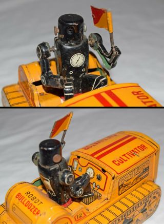 Robby Robot Bulldozer by Marusan - 6