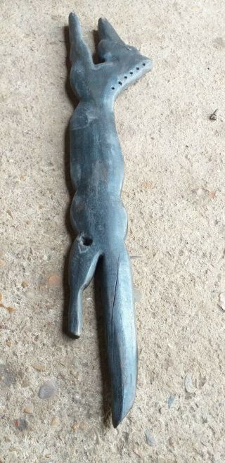 Native American Wood Carved Riding Quirt 10