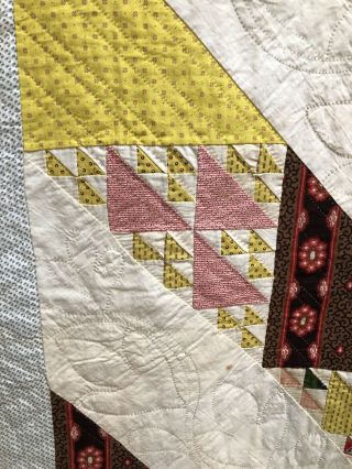 Dated 1853 Birds In Air Quilt 10