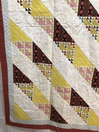 Dated 1853 Birds In Air Quilt 4