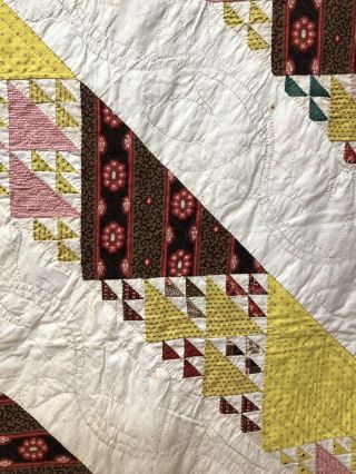 Dated 1853 Birds In Air Quilt 7