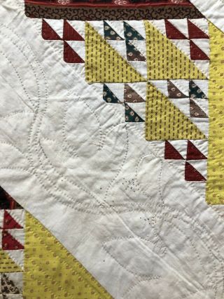 Dated 1853 Birds In Air Quilt 8