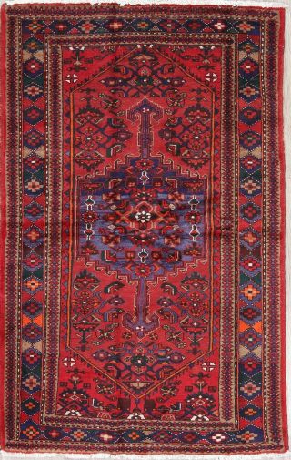 Classic Geometric Oriental Area Rugs Handmade Wool Foyer Carpet 4 X 7