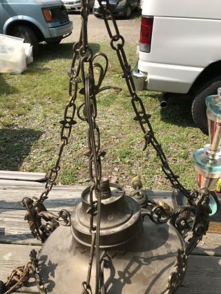 19th Century Bronze Fixture With Winged Angels 2