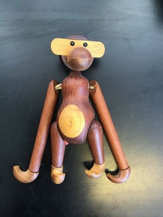 Mcm Kay Bojesen Monkey Vintage Toy Denmark Mid Century Danish Modern Teak Wood