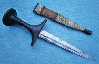 Antique African Sudan Sudanese Arm Dagger Ethnographic Knife Africa Tribal Sword