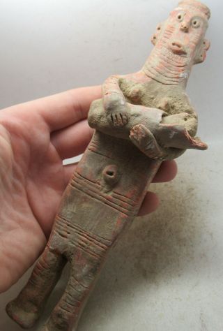 Rare Ancient Near Eastern Terracotta Idol Nursing Child 2000 - 1500bce