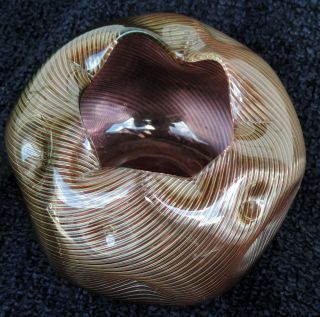 Art Glass Amber - Cranberry Form Antique 1880’s