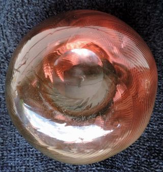 Art Glass Amber - Cranberry Form Antique 1880’s 7