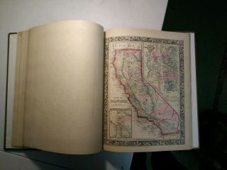 Mitchell ' s General Atlas.  1861.  Complete.  Rebound.  Very 11