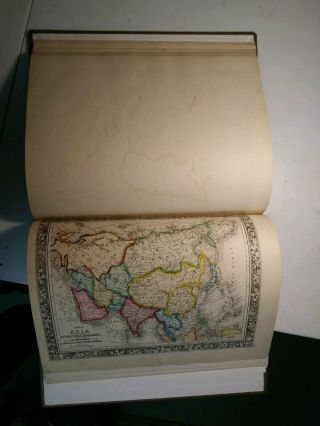 Mitchell ' s General Atlas.  1861.  Complete.  Rebound.  Very 12