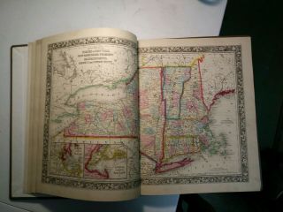 Mitchell ' s General Atlas.  1861.  Complete.  Rebound.  Very 4