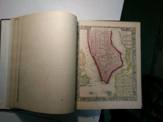Mitchell ' s General Atlas.  1861.  Complete.  Rebound.  Very 5
