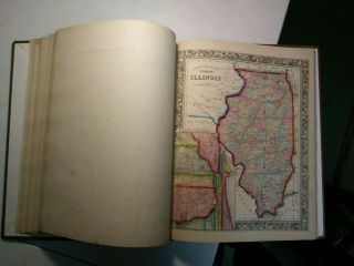 Mitchell ' s General Atlas.  1861.  Complete.  Rebound.  Very 8
