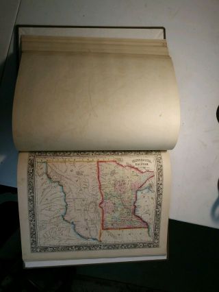 Mitchell ' s General Atlas.  1861.  Complete.  Rebound.  Very 9