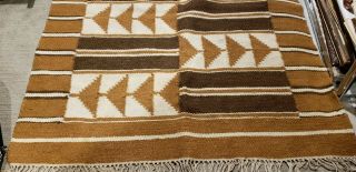 Vintage Southwest Style Wool Rug Hand Woven 46 