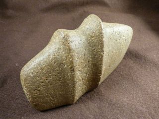 Old Cherokee Raised Ridges 3/4 Grooved Stone Axe Artifact 2