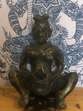 Large Antique Bronze Fertility Statues From Burma.  Oversize Genitalia 3