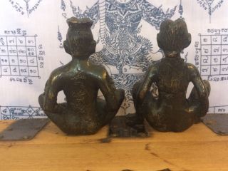 Large Antique Bronze Fertility Statues From Burma.  Oversize Genitalia 4