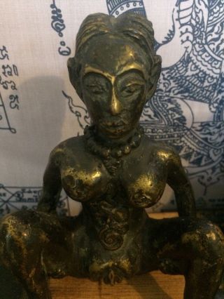 Large Antique Bronze Fertility Statues From Burma.  Oversize Genitalia 7