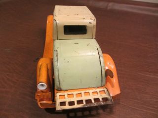 1930s GIRARD TOYS PRESSED STEEL WINDUP and BATTERY OP BIG PIERCE ARROW COUPE TOY 4