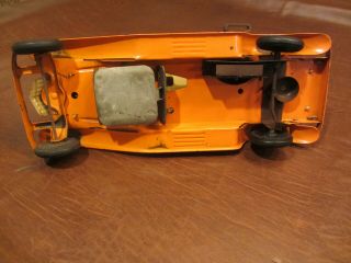1930s GIRARD TOYS PRESSED STEEL WINDUP and BATTERY OP BIG PIERCE ARROW COUPE TOY 7