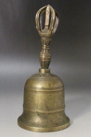 BT100 Japanese GOKOREI (Gilt - bronze Five - pronged Vajra Bell) Buddhism handbell 3