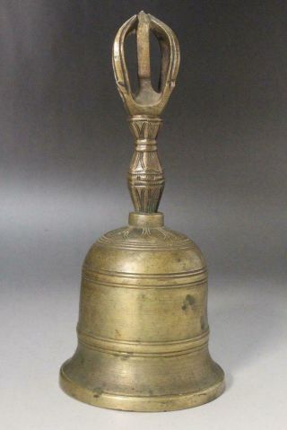BT100 Japanese GOKOREI (Gilt - bronze Five - pronged Vajra Bell) Buddhism handbell 5