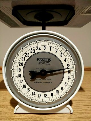 ACCURATE Metal Hanson Model 2000 Scale 25 LB Cap.  Utility Kitchen Chicago,  IL 11