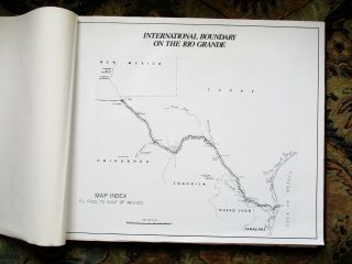 111 LARGE MAPS of the RIO GRANDE INT ' L BOUNDARY with MEXICO per the 1970 TREATY 3