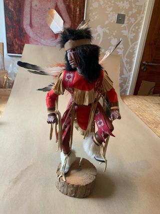 Stunning Vintage Hopi Kachina Doll - Pow Wow Dancer - Native American Folk Art