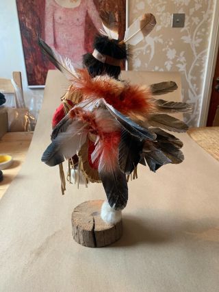 Stunning Vintage Hopi Kachina Doll - Pow Wow Dancer - Native American Folk Art 8
