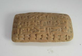 Very Rare Ancient Near Eastern Clay Tablet With Early Form Of Writing 3000bc