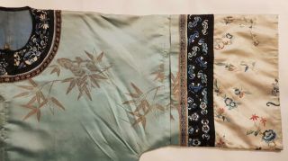Chinese Embroidered Woman ' s Antique Robe With Prunus And Ruyi,  19th C 3