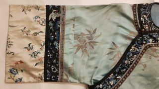 Chinese Embroidered Woman ' s Antique Robe With Prunus And Ruyi,  19th C 5