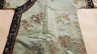 Chinese Embroidered Woman ' s Antique Robe With Prunus And Ruyi,  19th C 8
