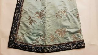 Chinese Embroidered Woman ' s Antique Robe With Prunus And Ruyi,  19th C 9