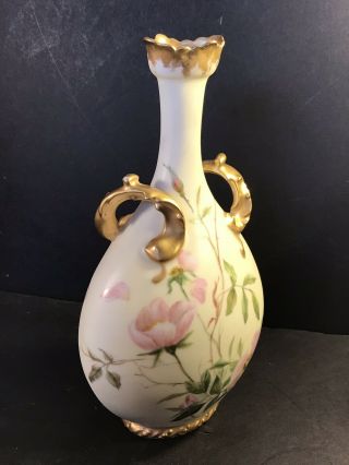 A French Porcelain Limoges Vase All Handpainted And Gilded Circa 1925 9
