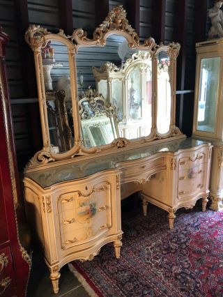 Rare Romeo,  Juiiet Italian Vanity Mirror French Rococo Baroque (bedroom)