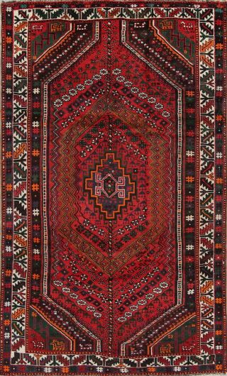 Fall Geometric Tribal Shiiraz Lori Persian Oriental Area Rug Wool 6 