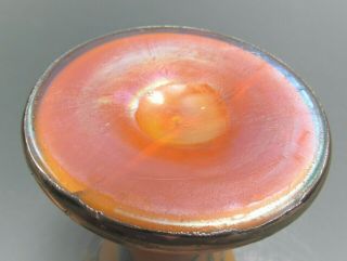 LOETZ Iridescent Art Glass Vase LaPierre Sterling Silver Overlay Sgd ca 1900 NR 10