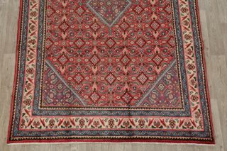 One - of - a - Kind Geometric Mahal Oriental Hand - Knotted 6x10 Wool Area Rug 5