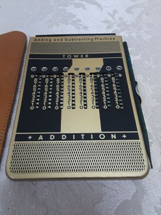 Vintage Tower Adding and Subtracting Machine 2