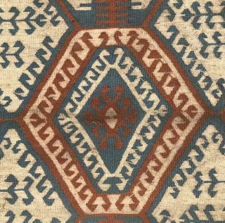 Antique Native American Indian Saddle Blanket Rug 47 X 68” 2