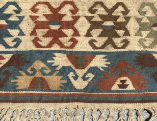 Antique Native American Indian Saddle Blanket Rug 47 X 68” 4