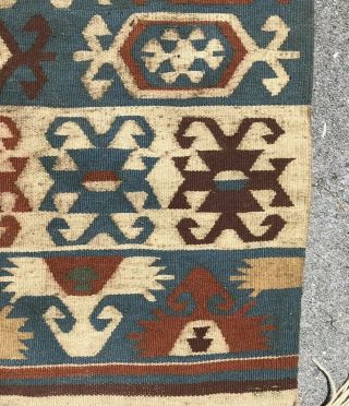 Antique Native American Indian Saddle Blanket Rug 47 X 68” 5