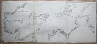 Japan Seto Uchi Or Inland Sea Very Large Antique Admiralty Chart Map 1895