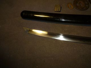 Japanese sword wakizashi in mountings,  NTHK paper 4
