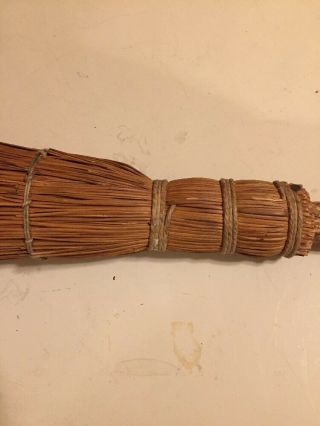 primitive antique straw whisk broom handmade Prim Shabby Chic Rustic Folk Art 3