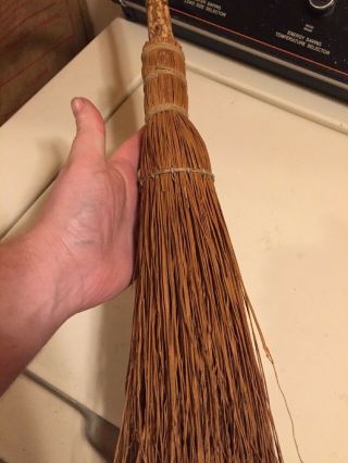primitive antique straw whisk broom handmade Prim Shabby Chic Rustic Folk Art 6